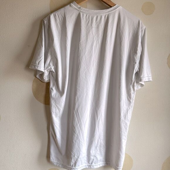 Nike Men's Classic White Tee with Black Logo - Picture 4 of 4